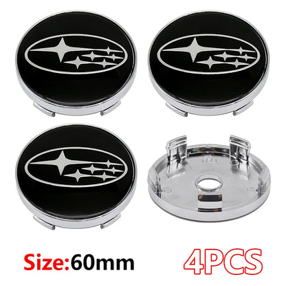 (NOT SOLD TO EUROPE) 4PCS 56/60mm Hub Covers Decals for Subaru WRX STI BRZ 60mm-Black Subaru-4pcs – Car Accessories | MotorWorld Marketplace