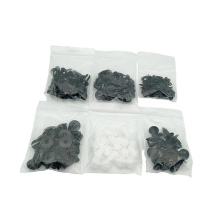 Kit de clips de fixation pour voiture | Goupilles de retenue à poussoir mixtes pour pare-chocs, portières et garnitures