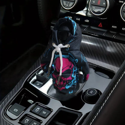 Punk Skull Gear Shift Cover – Dustproof Halloween Car Accessory Red – Car Accessories | MotorWorld Marketplace