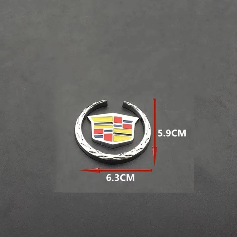 (NOT SOLD TO USA) 3D Metal Emblem Badge for Cadillac Escalade DTS SRX XT5 – Car Accessories | MotorWorld Marketplace