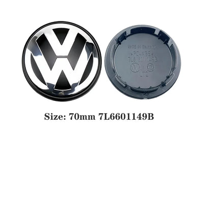 (NOT SOLD TO USA) VW 3B7601171 Wheel Center Caps 4pcs 55-76mm/2.17"-2.99" ABS Badge