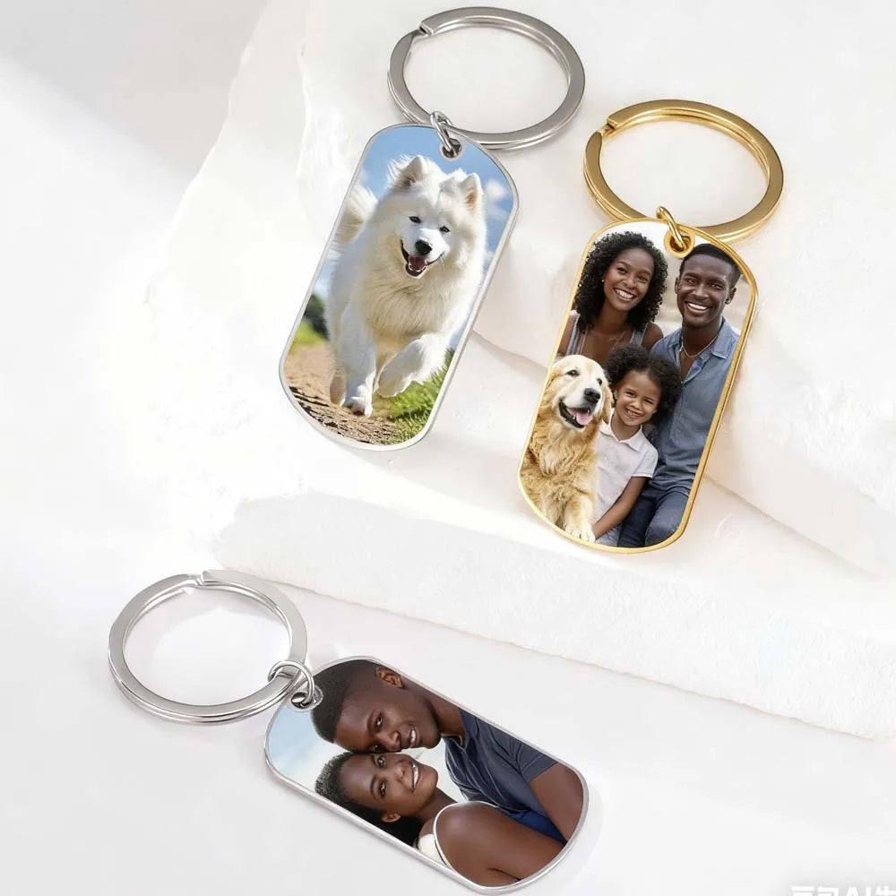 Custom Photo Keychain – Stainless Steel, Ideal Gift for Pros – Car Accessories | MotorWorld Marketplace