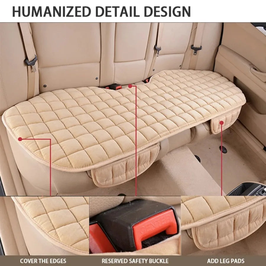 Soft Plush Car Seat Cover Universal Anti-Slip for SUV/Sedan