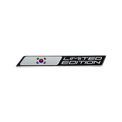 Korean Limited Edition Aluminum Car Trunk Emblem Decal A – Car Accessories | MotorWorld Marketplace