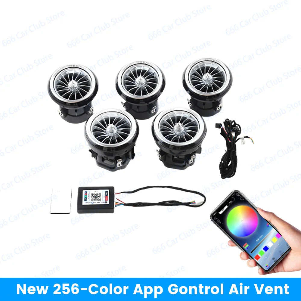 12-Color LED Turbo Vent Lights For Mercedes W117 W176 W156 EQS 256 Color Vent China Mainland – Car Accessories | MotorWorld Marketplace