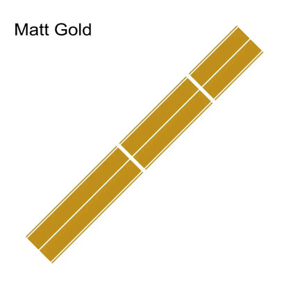 Mustang EcoBoost Shelby GT Hood & Roof Stripe Decal Set Matt Gold – Car Accessories | MotorWorld Marketplace