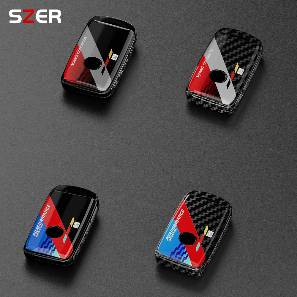 ABS Carbon Fiber Key Case Cover for Mazda