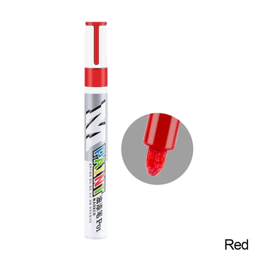 White Waterproof Tyre Paint Marker Pen – Permanent, Pro Grade Red – Car Accessories | MotorWorld Marketplace