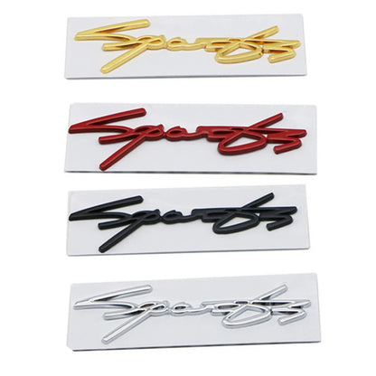 Universal 3D Metal SPORTS Emblem Badge Decal