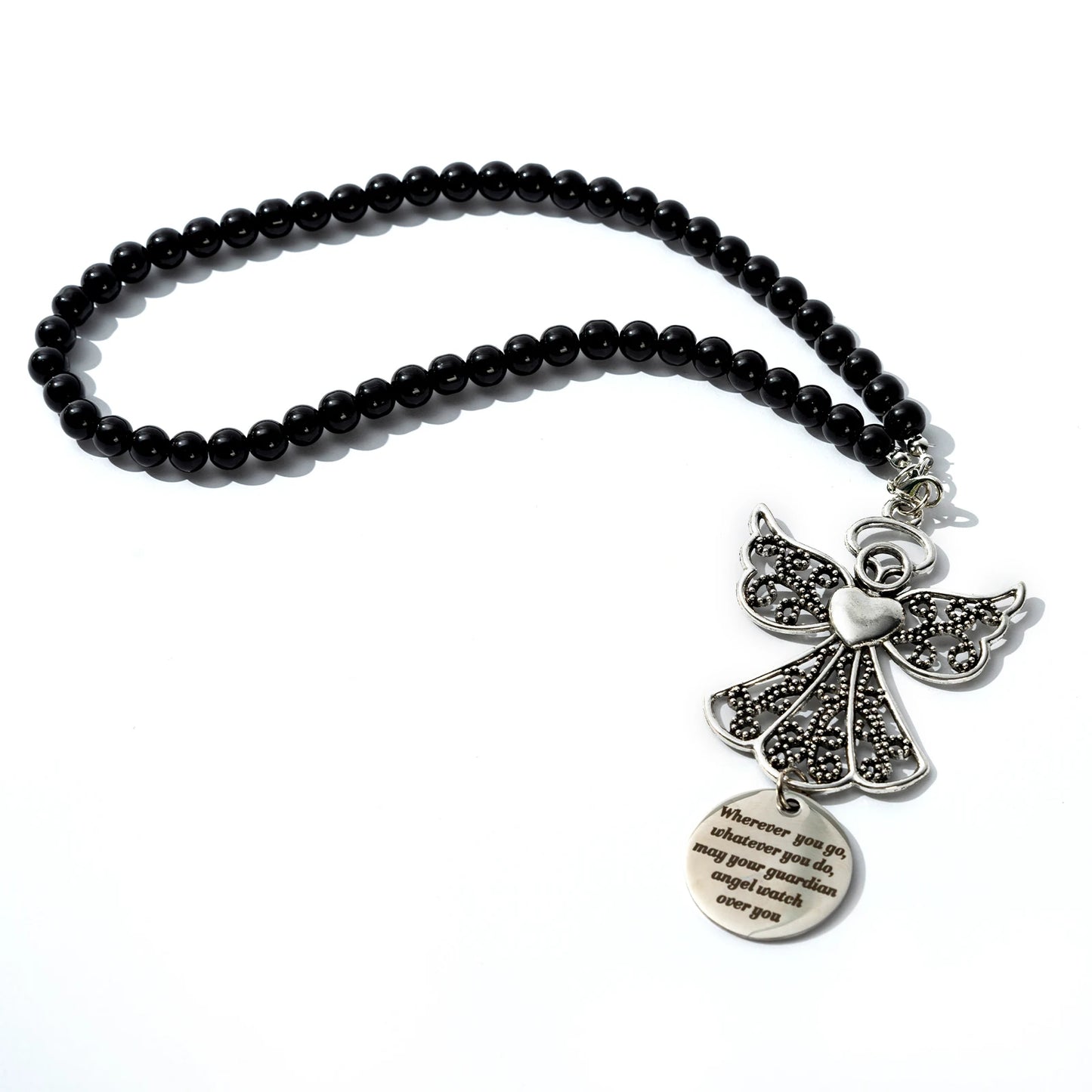 Metal Guardian Rear View Mirror Charm – Car Ornament Gift