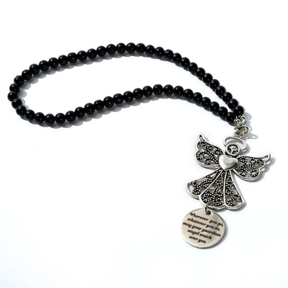 Metal Guardian Rear View Mirror Charm – Car Ornament Gift