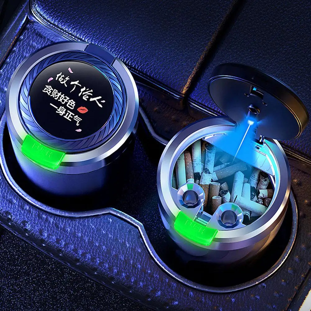 Portable Car Ashtray, Luminous Button, Large Capacity, LED – Car Accessories | MotorWorld Marketplace