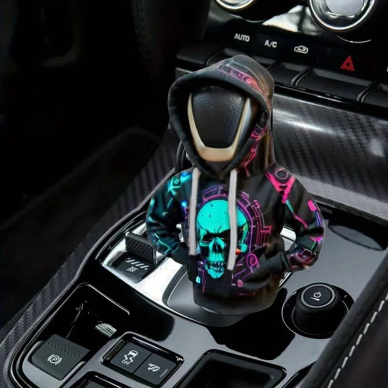 Punk Skull Gear Shift Cover – Dustproof Halloween Car Accessory Dark Khaki – Car Accessories | MotorWorld Marketplace