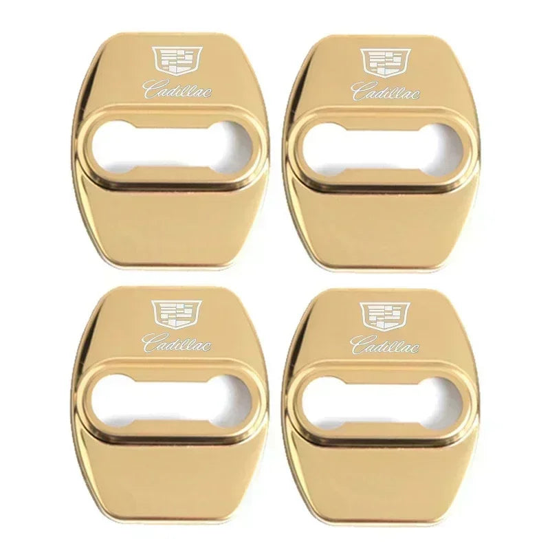 (NOT SOLD TO USA) 4pcs Door Lock Cover Stickers for Cadillac CTS/ATS/Escalade A-Gold – Car Accessories | MotorWorld Marketplace