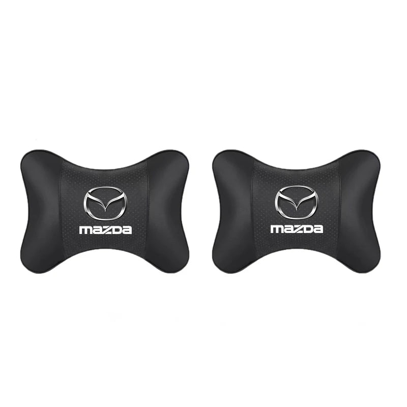 Premium Leather Neck Pillow for Mazda