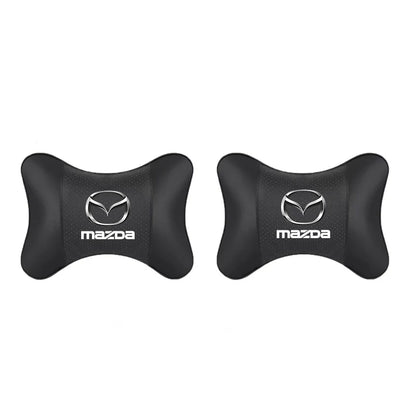 Premium Leather Neck Pillow for Mazda