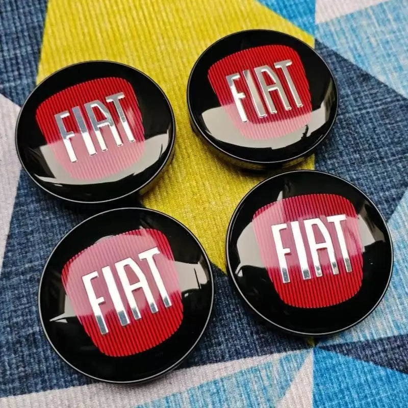 4pcs 60mm(2.4") Wheel Hub Caps Fit Fiat 500 Punto Stilo Bravo