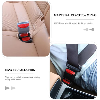Rallonge de ceinture de sécurité pour voiture - Clip de boucle de sécurité robuste