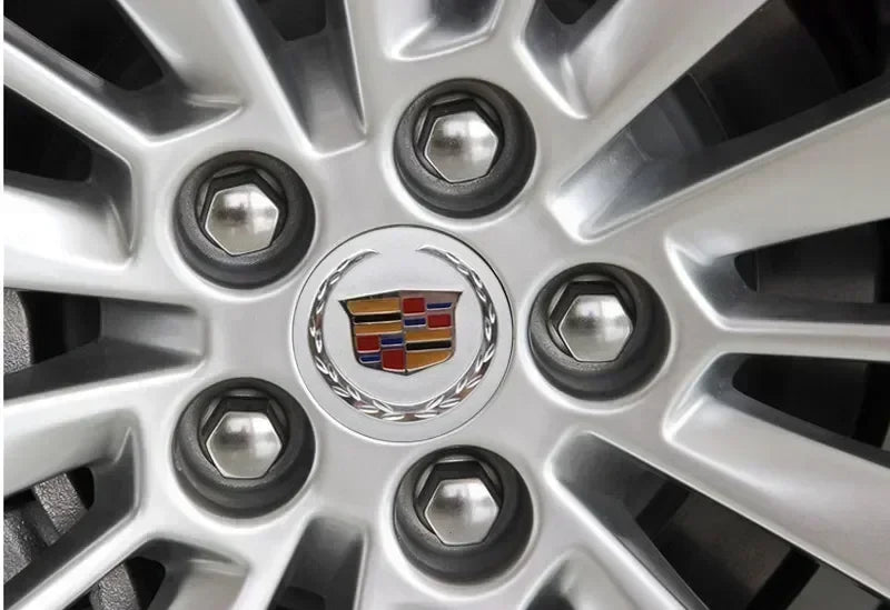 (NOT SOLD TO USA) 4pcs 56mm Cadillac Wheel Center Hub Badges – Pro Fit – Car Accessories | MotorWorld Marketplace