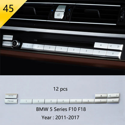 BMW F10 F18 Interior Button Panel Trim Stainless Steel Cover 45 Type – Car Accessories | MotorWorld Marketplace