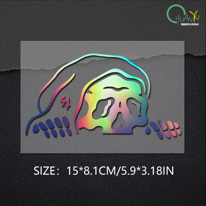 Peep Skeleton Car Sticker – Halloween Die-Cut Vinyl Decal B259A3 LASER – Car Accessories | MotorWorld Marketplace