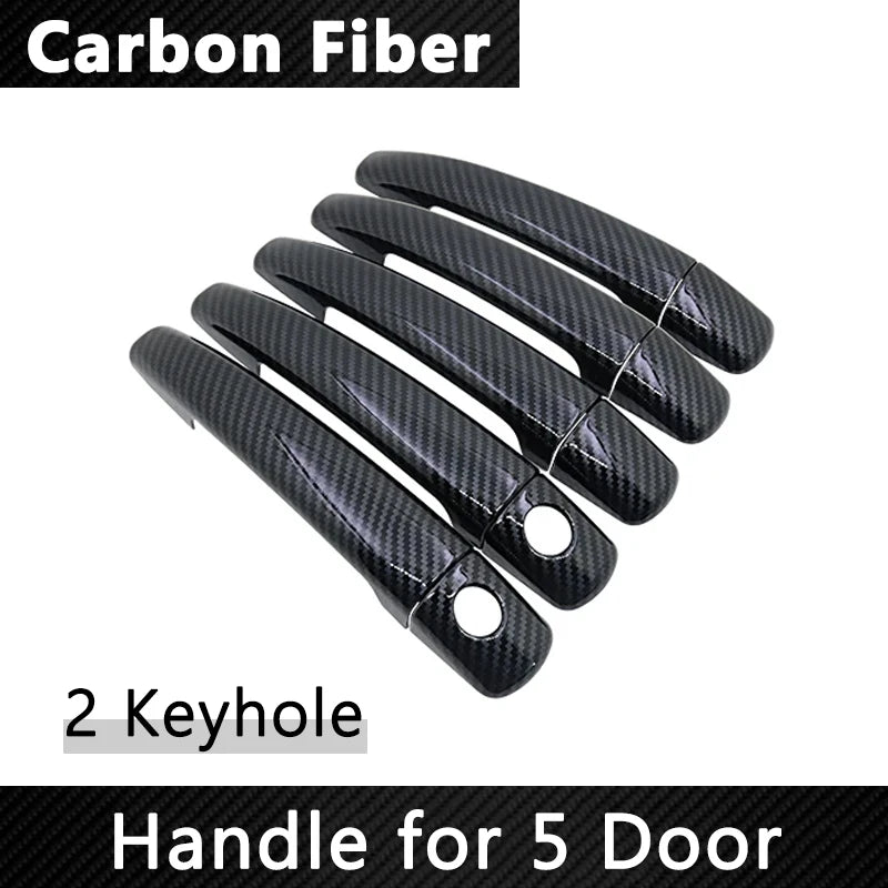 (NOT SOLD TO USA) Gloss Black Carbon Fiber Door Handle Covers for DS3 09-19 2 Keyhole 5 door – Car Accessories | MotorWorld Marketplace