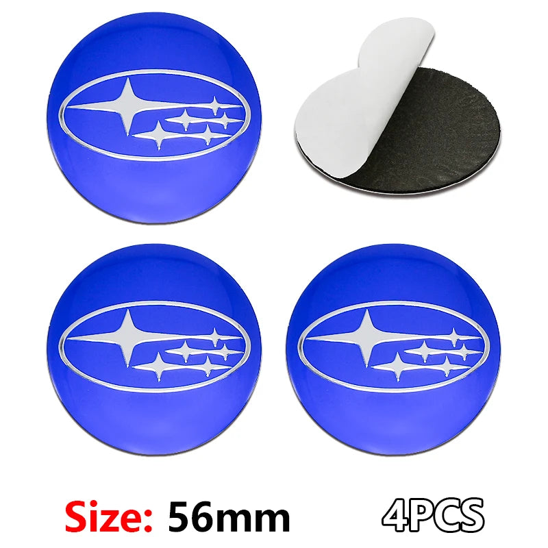 (NOT SOLD TO EUROPE) 4PCS 56/60mm Hub Covers Decals for Subaru WRX STI BRZ 56mm-Blue Subaru-4pcs – Car Accessories | MotorWorld Marketplace
