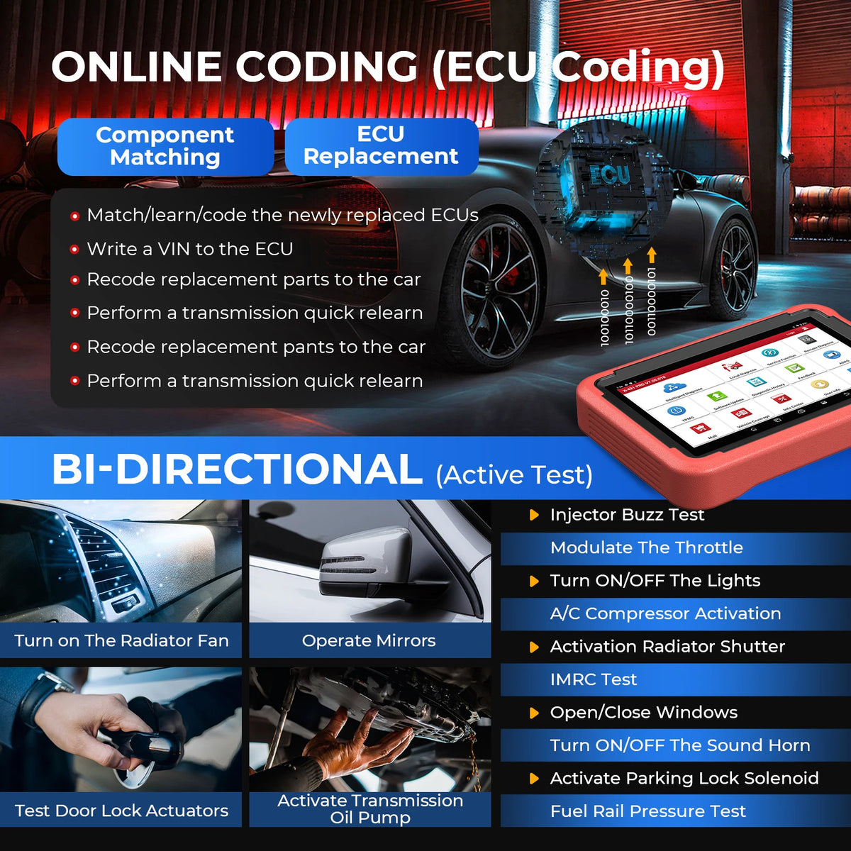 LAUNCH X431 PROS V5.0 OBD2 Scanner ECU Coding Tool Pro – Car Accessories | MotorWorld Marketplace
