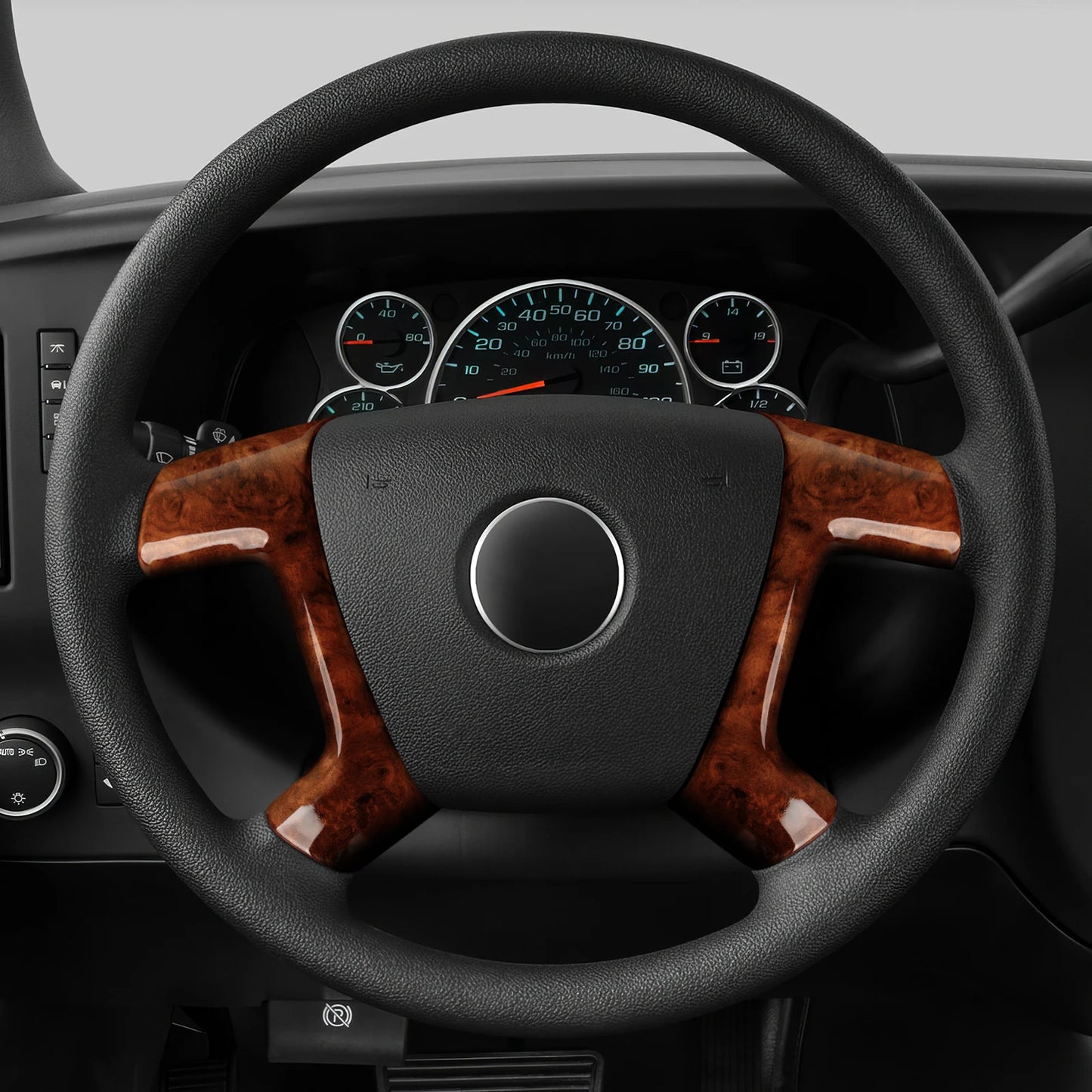Premium Wood Grain Steering Wheel Trim for Enclave/H2/Escalade – Car Accessories | MotorWorld Marketplace