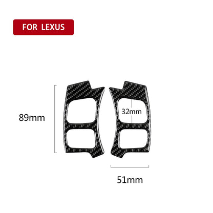 Carbon Fiber Steering Wheel Trim for Lexus IS250/NX 2013-20