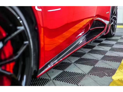 M-Style Matte Carbon Side Skirt Kit for Lamborghini Huracan LP610