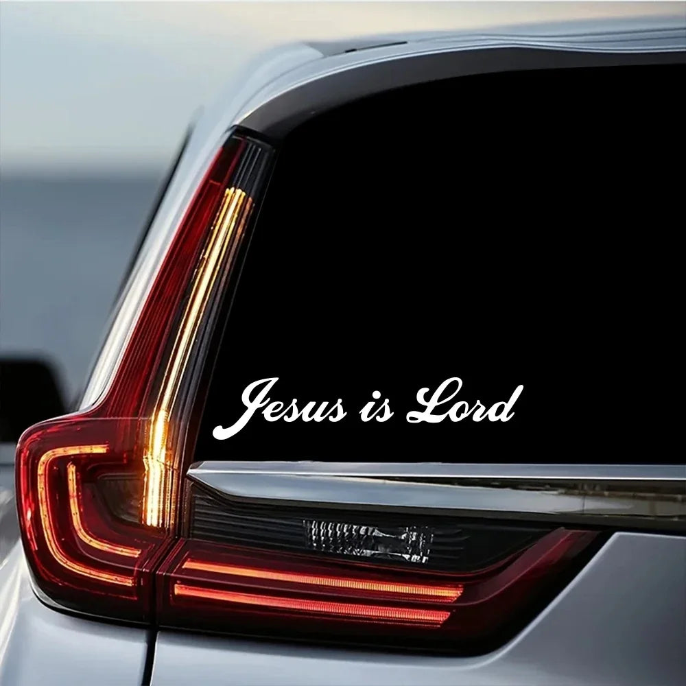 Jesus is Lord Vinyl Decal – Christian Auto & Laptop Sticker – Car Accessories | MotorWorld Marketplace