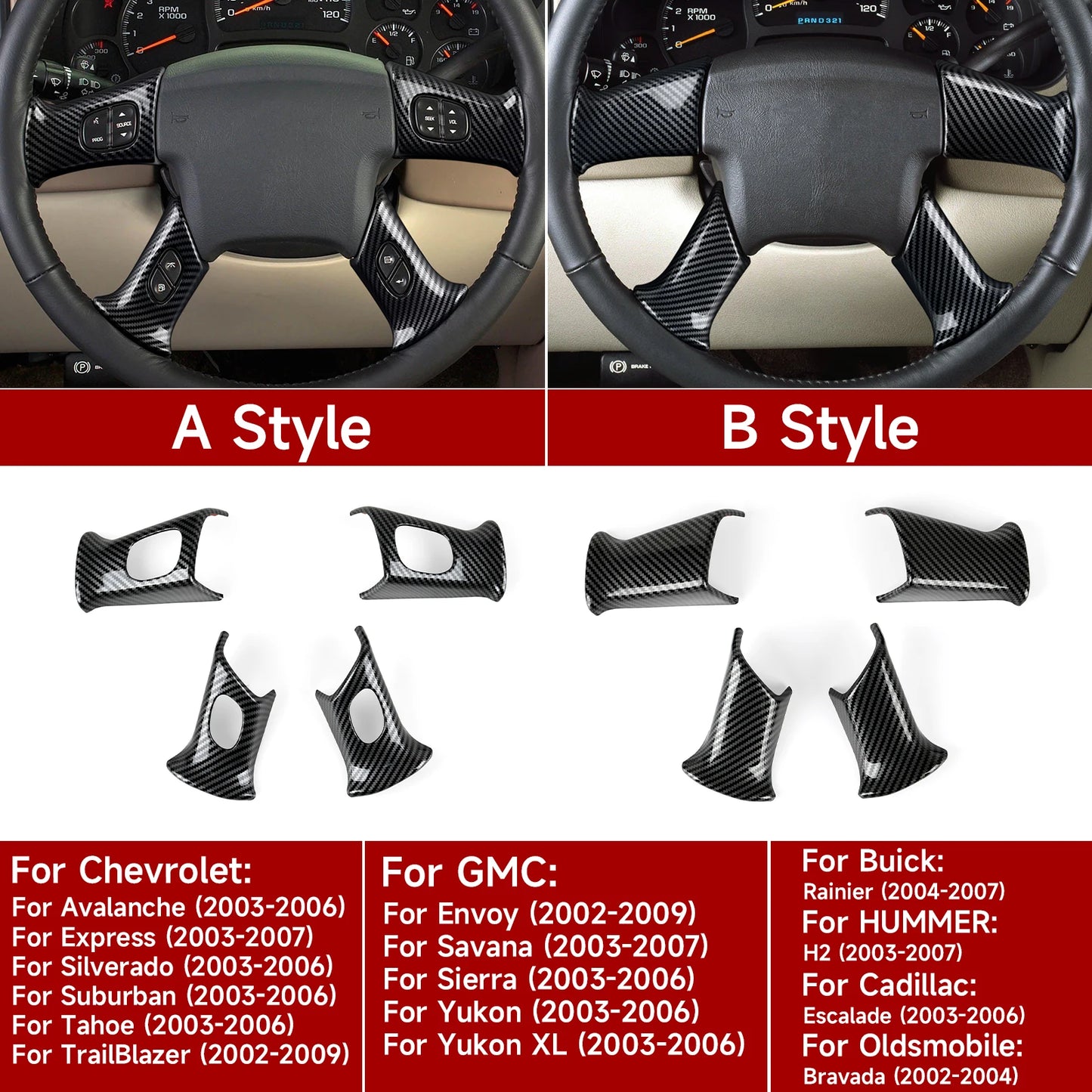 Carbon Fiber Steering Wheel Trim for GM SUVs – ABS Upgrade – Car Accessories | MotorWorld Marketplace