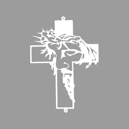 Jesus Cross Prayer Decal – High-Quality Car & Truck Sticker white – Car Accessories | MotorWorld Marketplace