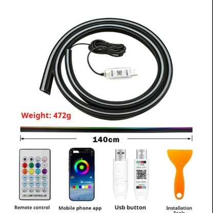 Front Windshield RGB LED Light 150/140cm APP USB Remote 140CM RGB APP Remote control – Car Accessories | MotorWorld Marketplace