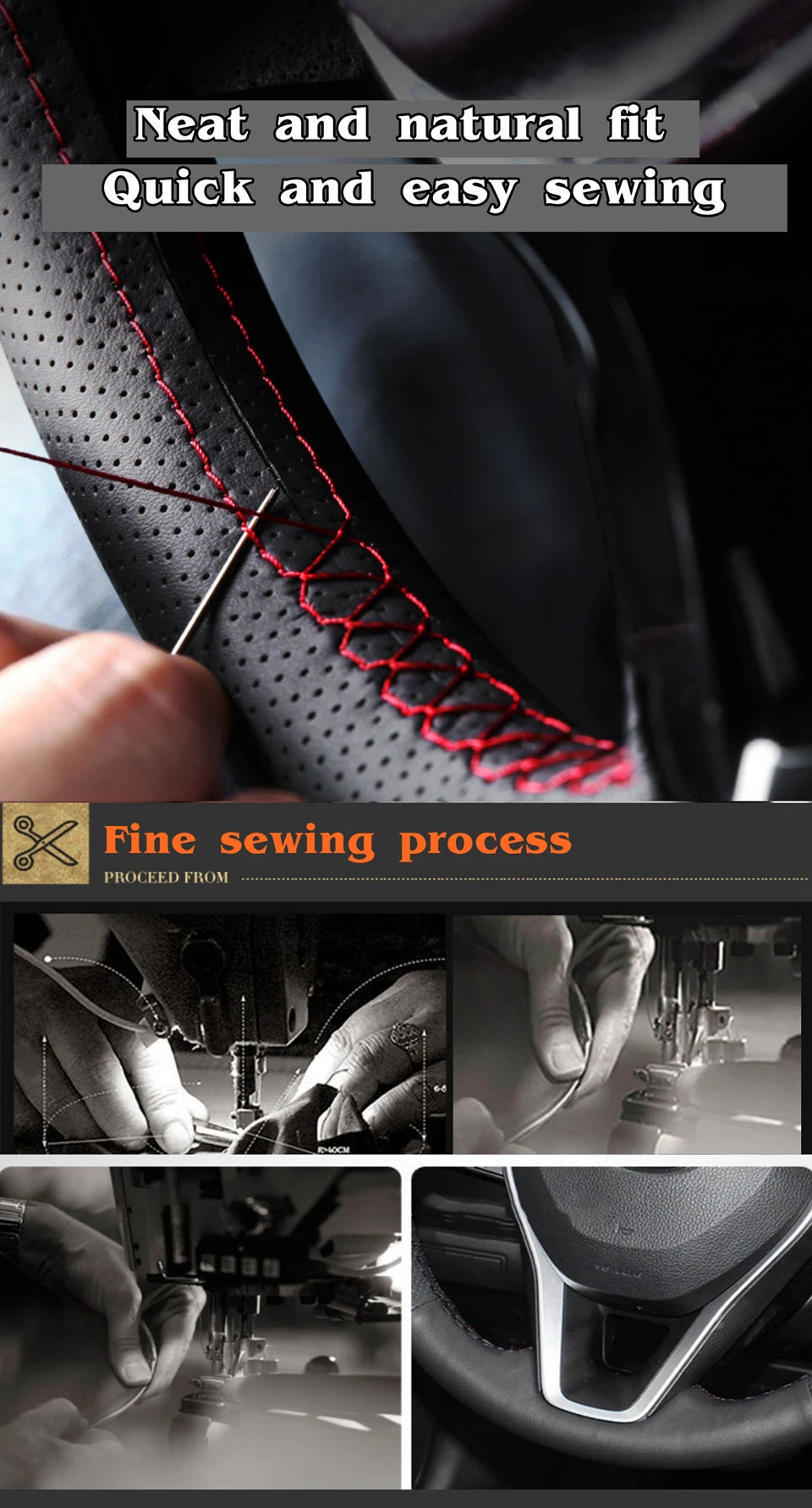 Premium Steering Wheel Cover for Mitsubishi