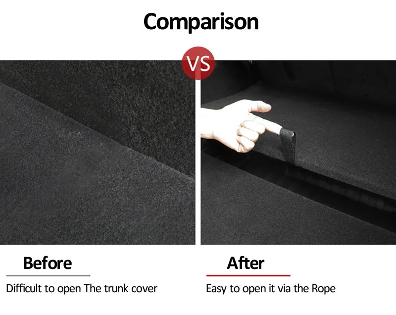 Tesla Model Y Trunk Handle Strap & Mat Organizer Kit
