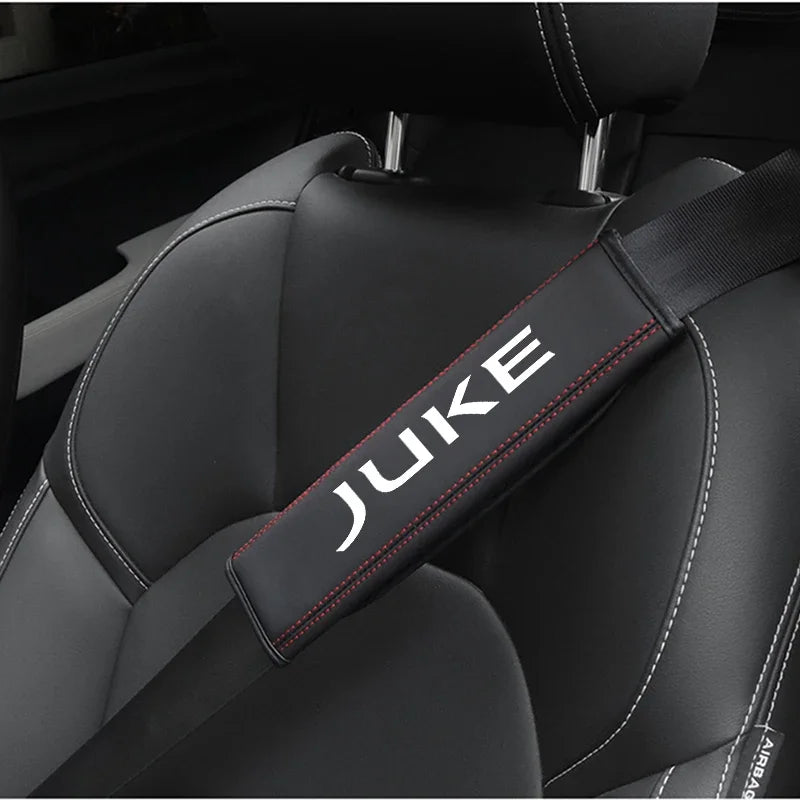 Premium Cowhide Seat Belt Protector Cover for Nissan Juke