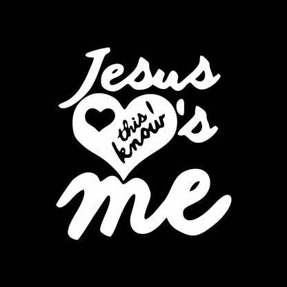 Christian Jesus Cross Car Sticker – Durable Vinyl Decal