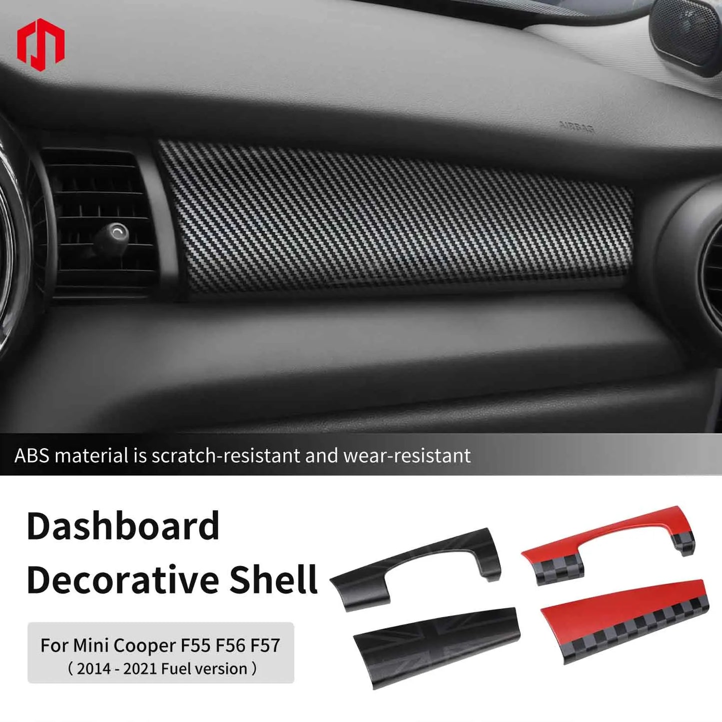 Premium ABS Leather Dashboard Shell for Mini F55/F56/F57 – Car Accessories | MotorWorld Marketplace