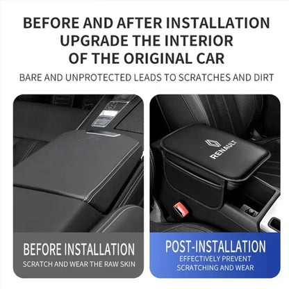 Premium Leather Armrest Cover for Renault RS/Fluence/Clio