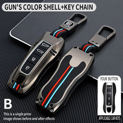 Zinc Alloy Smart Key Case for Porsche 911 Cayenne Taycan Grey Color Set-2 China Mainland – Car Accessories | MotorWorld Marketplace