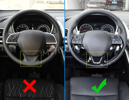 ABS Carbon Fiber Steering Trim for Eclipse Cross 2018-2024