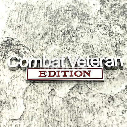 3D Combat Veteran Metal Chrome Emblem Badge – Zinc Alloy Decal Style1 – Car Accessories | MotorWorld Marketplace