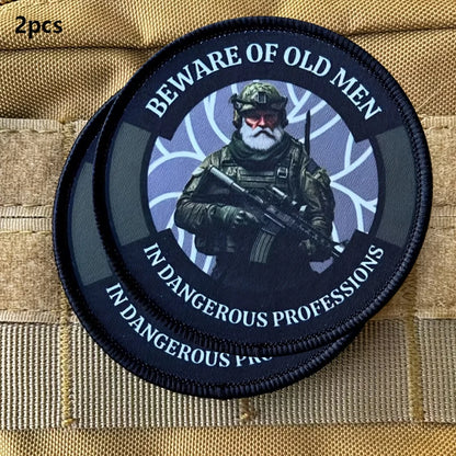 2PCS Beware of Old Men Tactical Patch Set for Cars, Bags – Car Accessories | MotorWorld Marketplace