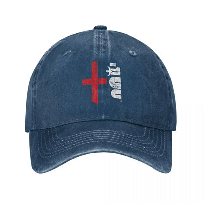A-Alfas Romeo Emblem Distressed Unisex Baseball Cap