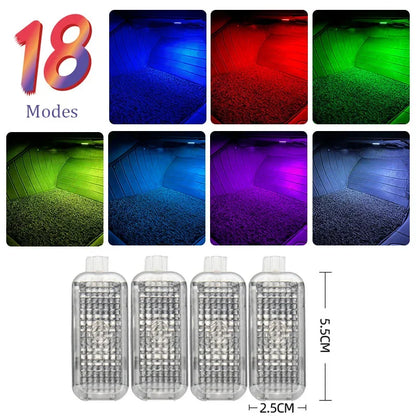 RGB Footwell & Seat Lamp For Audi A1 A3 A4 A5 A6 Q5 Q7 4PCS RGB China Mainland – Car Accessories | MotorWorld Marketplace
