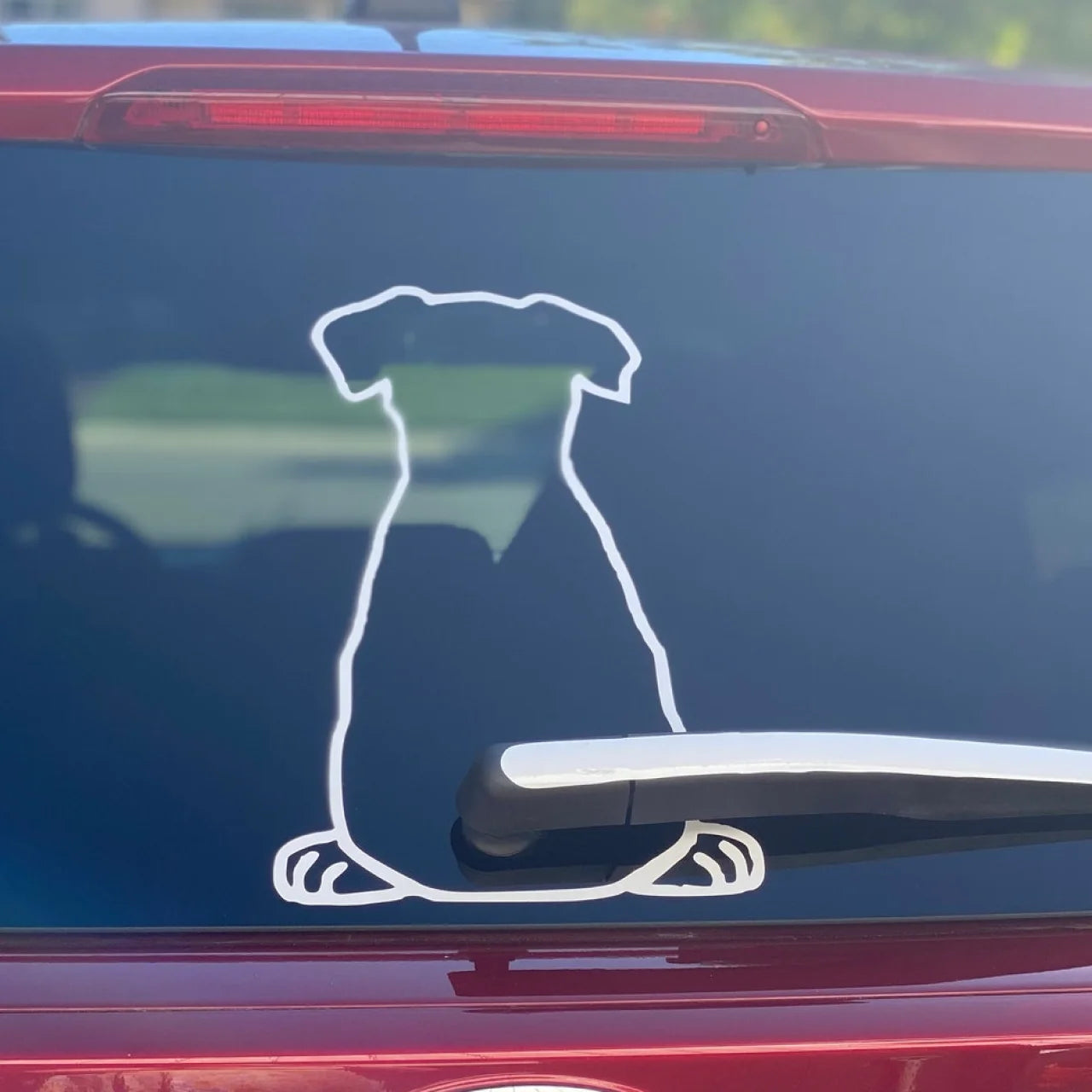 Cute Dog Wiggling Tail Rear Wiper Decal – Waterproof Vinyl – Car Accessories | MotorWorld Marketplace