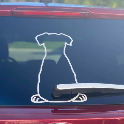 Cute Dog Wiggling Tail Rear Wiper Decal – Waterproof Vinyl – Car Accessories | MotorWorld Marketplace