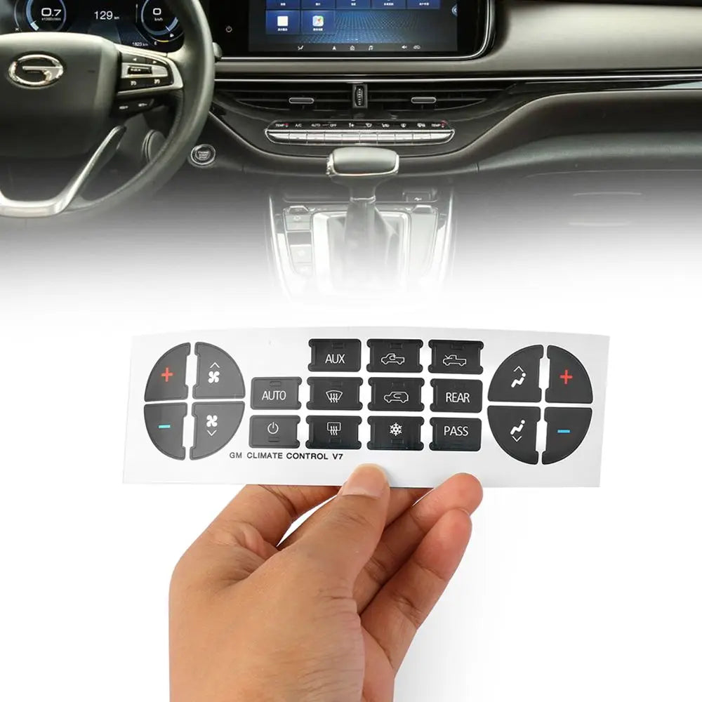 GMC Radio & A/C Button Repair Stickers - Pro Fit